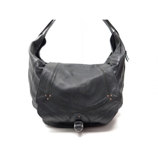 SAC A MAIN JEROME DREYFUSS BOB CUIR NOIR 