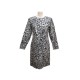 VINTAGE ROBE YVES SAINT LAURENT ZEBRE M 38 COTON NOIR & BLANC COTTON DRESS 2000€