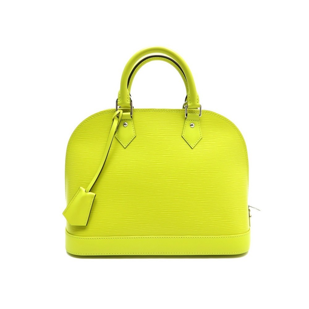 sac a main louis vuitton alma pm jaune pistache