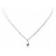 NEUF COLLIER TIFFANY & CO PENDENTIF LARME EN PLATINE 3GR TEARDROP NECKLACE 1500€