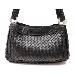 SAC A MAIN BOTTEGA VENETA 152672 CUIR TRESSE NOIR NAPPA HAND BAG PURSE 2650€