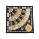 FOULARD HERMES CLIQUETIS EN SOIE NOIRE CARRE 90 CM SILK SCARF BLACK 350€