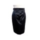 NEUF JUPE CHANEL P37182 T 40 EN SOIE NOIR BOUTON BIJOU GRIPOIX SILK SKIRT 2000€