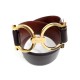 CEINTURE SALVATORE FERRAGAMO CUIR MARRON 70 