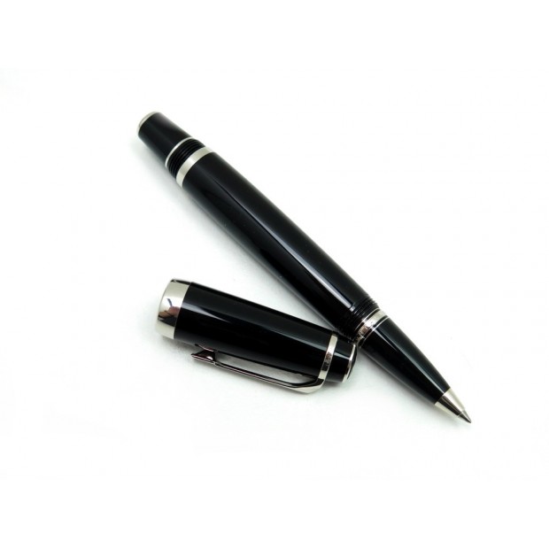 NEUF STYLO ROLLEBALL MONTBLANC BOHEME SANS PIERRE EN RESINE NOIR BOITE PEN 515€