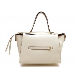 NEUF SAC A MAIN CELINE RING BAG SMALL EN CUIR ECRU DUSTBAG HAND BAG PURSE 1650€