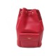 NEUF SAC A DOS ST DUPONT 20 CM EN CUIR ROUGE FEMME RED LEATHER BACKPACK PURSE