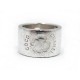 BAGUE CHANEL COCO TREFLE T 53 EN ARGENT MASSIF 925 14.5GR CLOVER SILVER RING