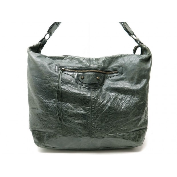 SAC A MAIN BALENCIGA THE COURIER 115748 CUIR VERT 