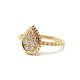 NEUF BAGUE BOUCHERON SERPENT BOHEME EN OR JAUNE & 8 DIAMANTS 0.34CT RING 2940€