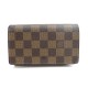 PORTEFEUILLE LOUIS VUITTON TRESOR PORTE MONNAIE TOILE DAMIER EBENE WALLET 510€