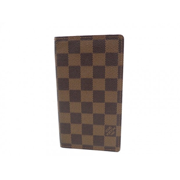 COUVERTURE AGENDA DE POCHE LOUIS VUITTON R20703 DAMIER CARTE PORTEFEUILLE 190€