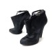 NEUF CHAUSSURES GIVENCHY POIL DE POULAIN 37 BOTTINES CUIR NOIR LOW BOOTS 1095€