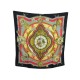 FOULARD HERMES LA RONDE DES HEURES LOIC DUBIGEON CARRE EN SOIE NOIR SCARF 350€