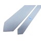 NEUF CRAVATE HERMES MOTIF H 5263-SA EN SOIE GRISE & BLEUE + BOITE SILK TIE175€