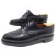  CHAUSSURES JM WESTON DEMI CHASSE DERBY CUIR NOIR SHOES EMBAUCHOIR 