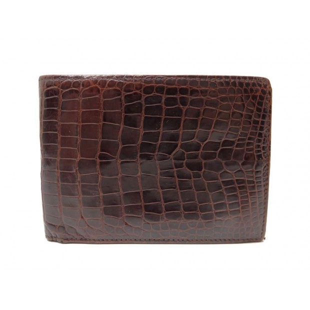 PORTEFEUILLE GUCCI 26113 0116 PORTE CARTES CUIR CROCODILE POROSUS 
