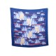 VINTAGE FOULARD HERMES TIGRES DANS LES HERBES CARRE EN SOIE BLEU SILK SCARF 345€