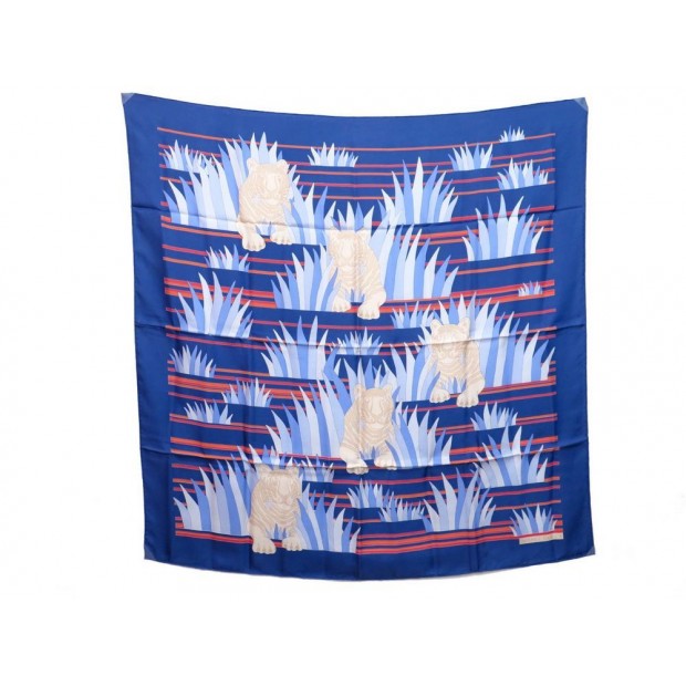 NEUF FOULARD HERMES LES MUSTANGS CHEVAUX SOIE ROSE BOITE SCARF