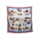 VINTAGE FOULARD HERMES CALECHES VOITURES A CHEVAUX CARROSSES + BOITE SCARF 345€