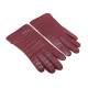NEUF GANTS HERMES TAILLE 7.5 M CUIR CROCODILE BORDEAUX RED LEATHER GLOVES 3200€