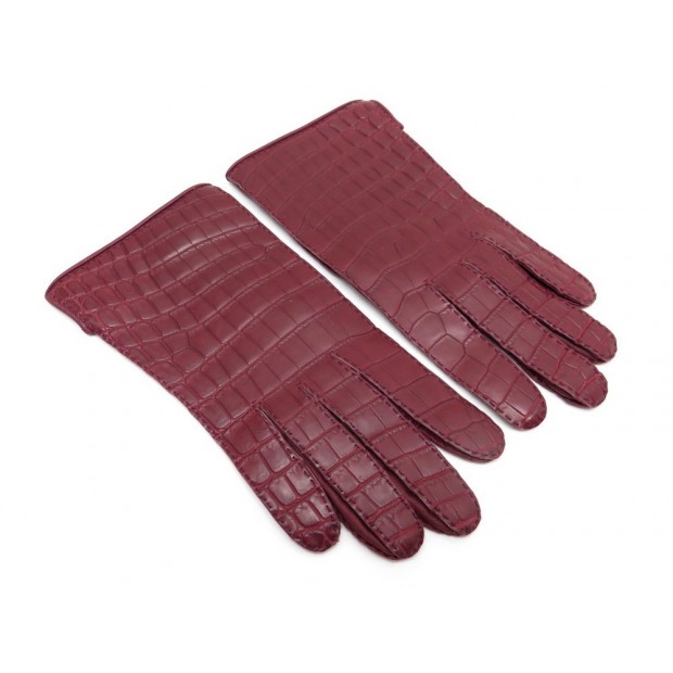 GANTS HERMES CROCO 