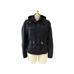 MANTEAU MONCLER FAUVE PARKA COUPE VENT TAILLE 36 S VESTE BLEU JACKET COAT 550€