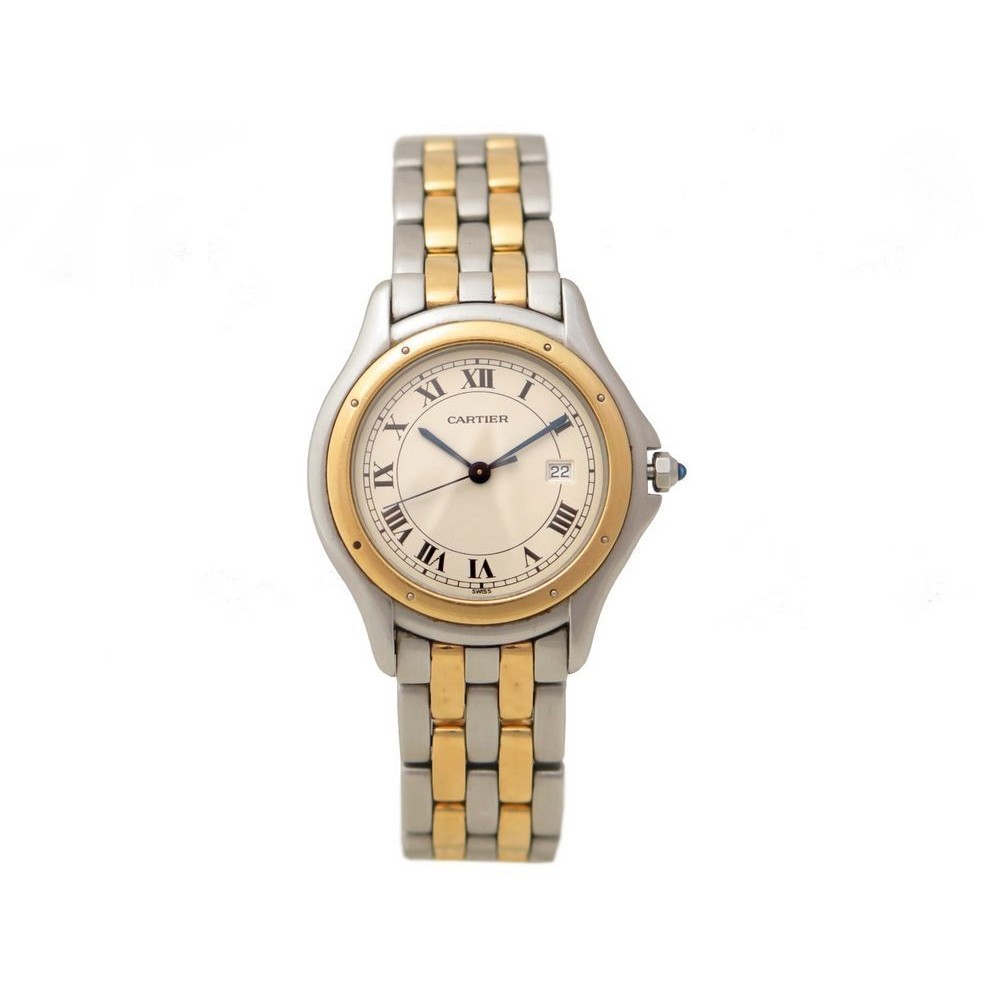 montre cartier cougar 118000 en or et 