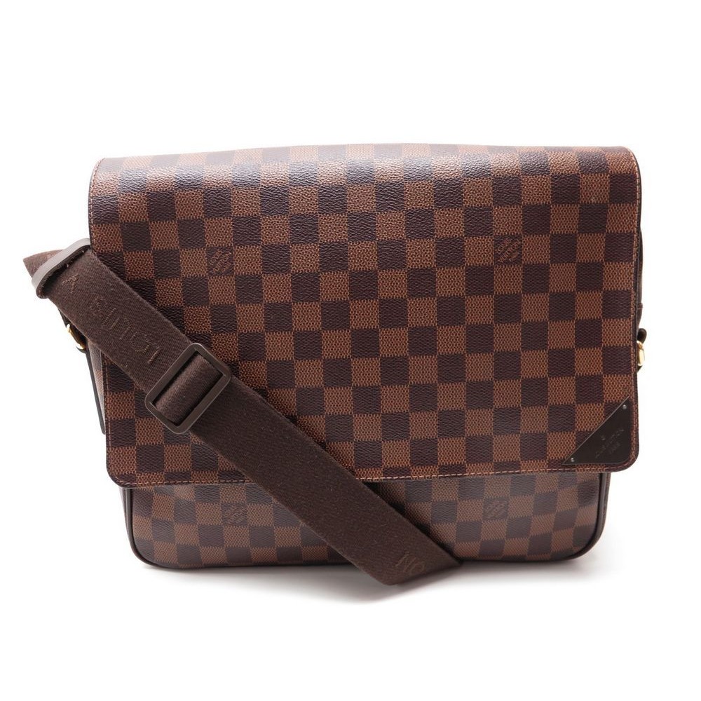 sacoche louis vuitton shelton en toile damier ebene mm