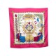 NEUF FOULARD HERMES 1789 LIBERTE EGALITE FRATERNITE SOIE FUSHIA BOITE SCARF 345€