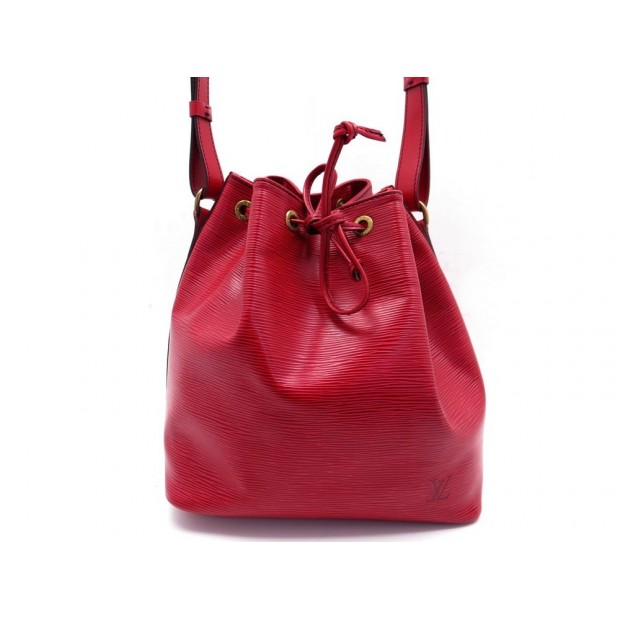 NEUF SAC A MAIN LOUIS VUITTON NOE PM SEAU EN CUIR EPI ROUGE PURSE HAND BAG 1410€