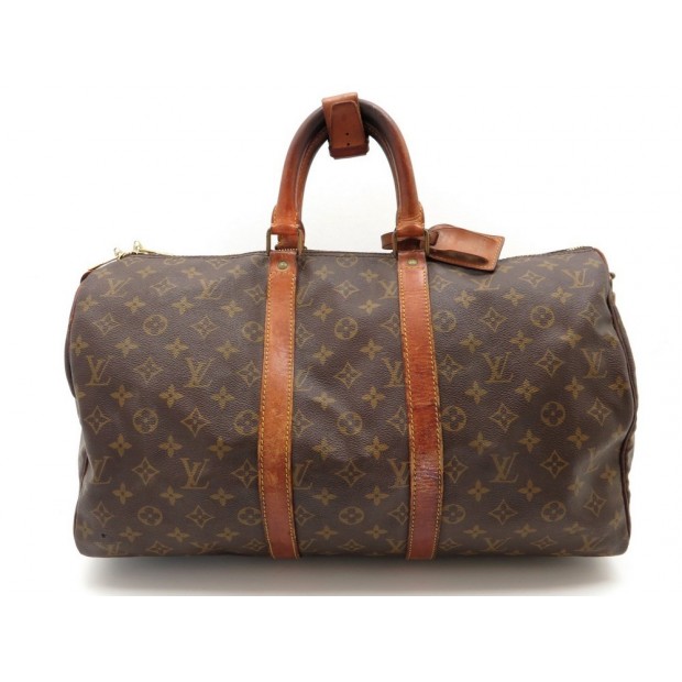 VINTAGE SAC DE VOYAGE A MAIN LOUIS VUITTON KEEPALL 45 TOILE MONOGRAM BAG 990€