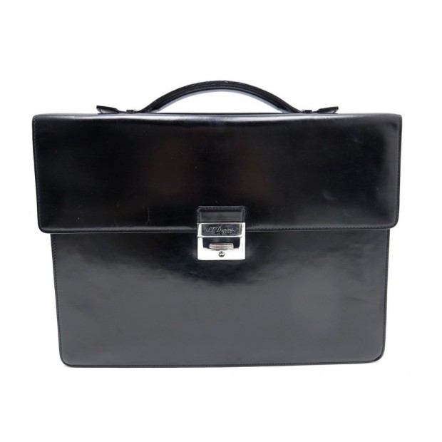 CARTABLE ST DUPONT EN CUIR NOIR 