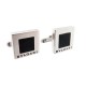 BOUTONS DE MANCHETTES BULGARI QUADRATO EN ARGENT MASSIF SILVER CUFFLINKS 450€