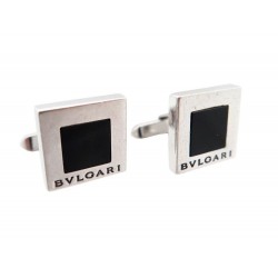 BOUTONS DE MANCHETTES BULGARI QUADRATO EN ARGENT MASSIF SILVER CUFFLINKS 450 