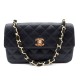 NEUF SAC A MAIN CHANEL 2.55 MINI TIMELESS MATELASSE BANDOULIERE SATIN NOIR 2250€