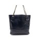 VINTAGE SAC CHANEL SHOPPING GM CUIR BLEU