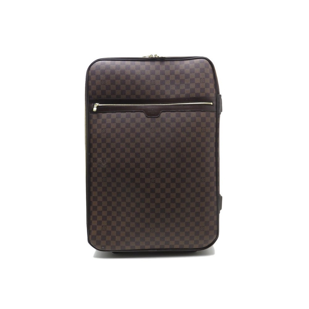 LOUIS VUITTON valise cabine Pégase légère à roulettes, 55cm. - Une poche  plaqué… - Boisgirard Antonini