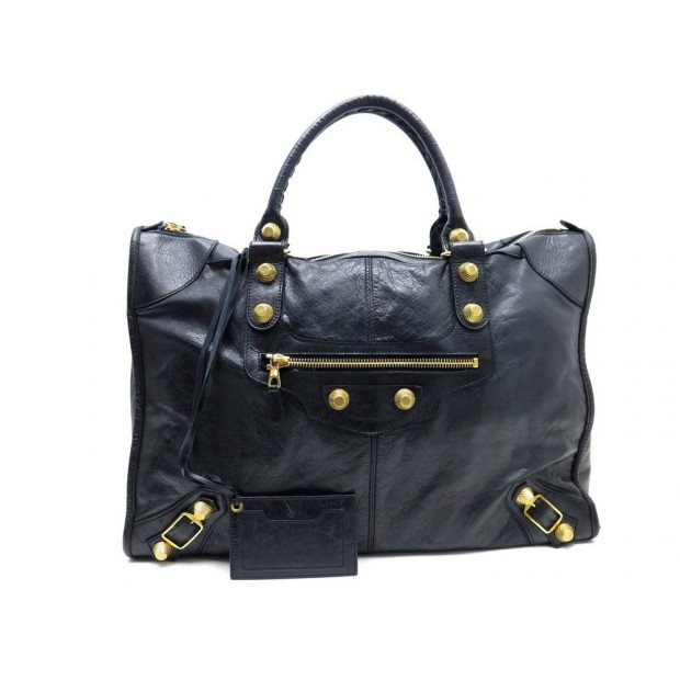 SAC A MAIN BALENCIAGA GIANT WEEKENDER 177287 50 CM CUIR TRAVEL BAG 1595 