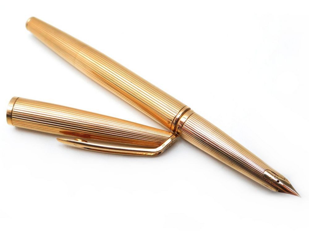 Parure Waterman Exclusive - Stylo Plume Or 18k + Stylo Bille - Occasion (avec écrin, Plaqué Or)