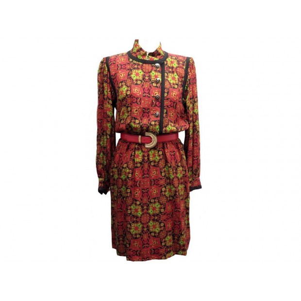 ROBE YVES SAINT LAURENT MULTICOLORE 