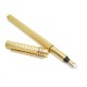 VINTAGE STYLO PLUME MUST DE CARTIER TRINITY 3 ORS GUILLOCHE FOUNTAIN PEN 700€