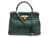 sac a main hermes kelly 32 en cuir togo vert