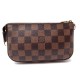 SAC A MAIN LOUIS VUITTON POCHETTE ACCESSOIRES TOILE DAMIER EBENE MARRON BAG 380€