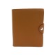 NEUF COUVERTURE HERMES ULYSSE PM EN CUIR TOGO GOLD MARRON DIARY HOLDER 189€