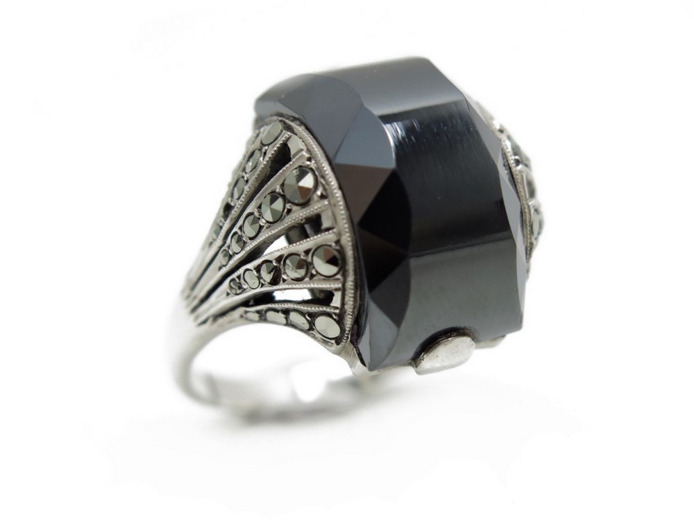 Bague Argent Design Vintage Poinçonné T 53.5 Poids 11grs Créateur