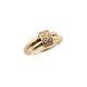 BAGUE CHAUMET OR JAUNE 18K + DIAMANT T 51 