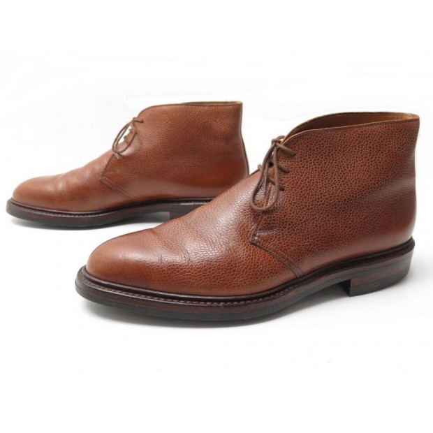 CHAUSSURES CROCKETT & JONES CHEPSTOW CHUKKA 8.5 42.5 L EN CUIR GRAINE BOOTS 519€