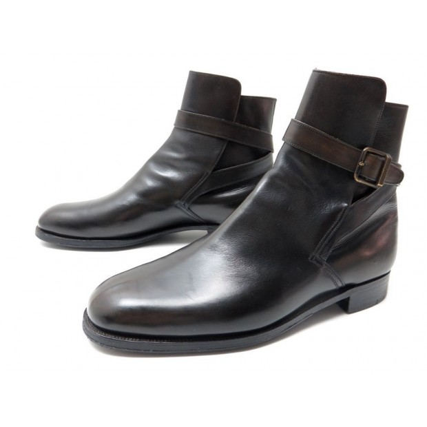 BOOTS JM WESTON JODHPUR 722 8.5D 42.5 CUIR NOIR 