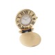 VINTAGE MONTRE CARTIER PENDULETTE DE VOYAGE VENDOME REVEIL QUARTZ ACIER 600€